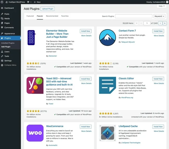 Plugins and updates